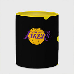 Кружка 3D Lakers club, цвет: 3D-белый + желтый — фото 2