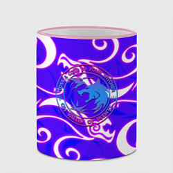 Кружка 3D The Witcher dragon neno, цвет: 3D-розовый кант — фото 2