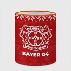 Кружка 3D Новогодний Bayer 04, цвет: 3D-оранжевый кант — фото 2