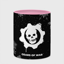 Кружка 3D Снежный Gears of War, цвет: 3D-белый + розовый — фото 2