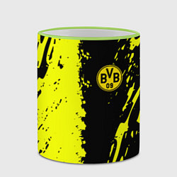Кружка 3D Borussia краски текстура, цвет: 3D-светло-зеленый кант — фото 2