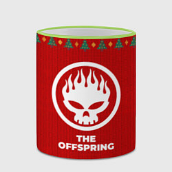 Кружка 3D The Offspring new year, цвет: 3D-светло-зеленый кант — фото 2