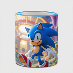 Кружка 3D Sonic фантастический мир, цвет: 3D-небесно-голубой кант — фото 2