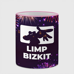 Кружка 3D Праздничный Limp Bizkit, цвет: 3D-розовый кант — фото 2