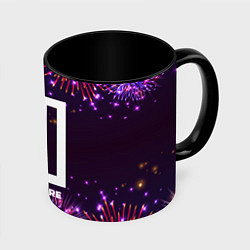 Кружка 3D Праздничный Paramore, цвет: 3D-белый + черный