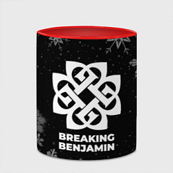 Кружка 3D Снежный Breaking Benjamin, цвет: 3D-белый + красный — фото 2