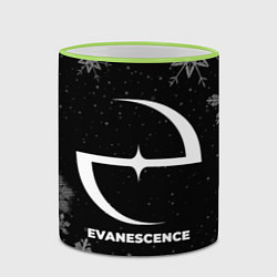 Кружка 3D Снежный Evanescence, цвет: 3D-светло-зеленый кант — фото 2
