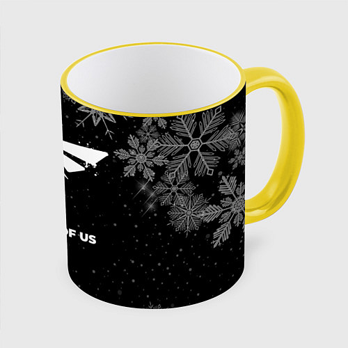Кружка цветная Снежный The Last Of Us / 3D-Желтый кант – фото 1