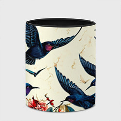 Кружка 3D Стая ласточек, цвет: 3D-белый + черный — фото 2