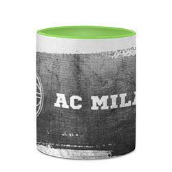 Кружка 3D AC Milan - grey gradient по-горизонтали, цвет: 3D-белый + светло-зеленый — фото 2