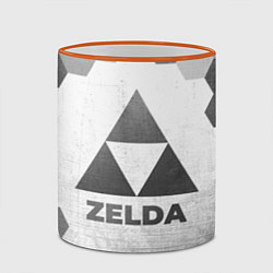 Кружка 3D Zelda - white gradient, цвет: 3D-оранжевый кант — фото 2