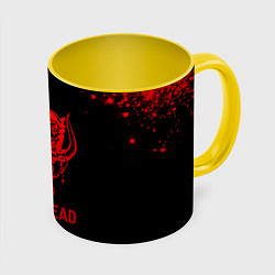 Кружка 3D Motorhead - red gradient, цвет: 3D-белый + желтый