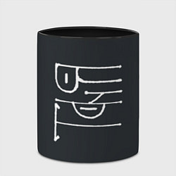 Кружка 3D Таня - чёрная надпись вязью, цвет: 3D-белый + черный — фото 2
