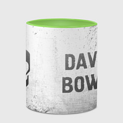 Кружка 3D David Bowie - white gradient по-горизонтали, цвет: 3D-белый + светло-зеленый — фото 2