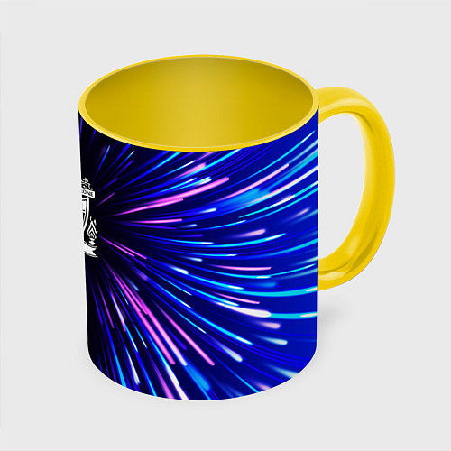 Кружка цветная Liverpool neon energy / 3D-Белый + желтый – фото 1