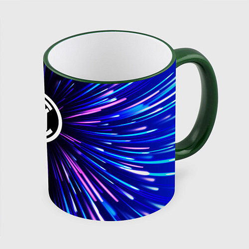 Кружка цветная Inter neon energy / 3D-Зеленый кант – фото 1