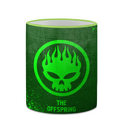 Кружка 3D The Offspring - green gradient, цвет: 3D-светло-зеленый кант — фото 2