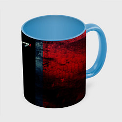 Кружка 3D Shepard N7 - светлый, цвет: 3D-белый + небесно-голубой