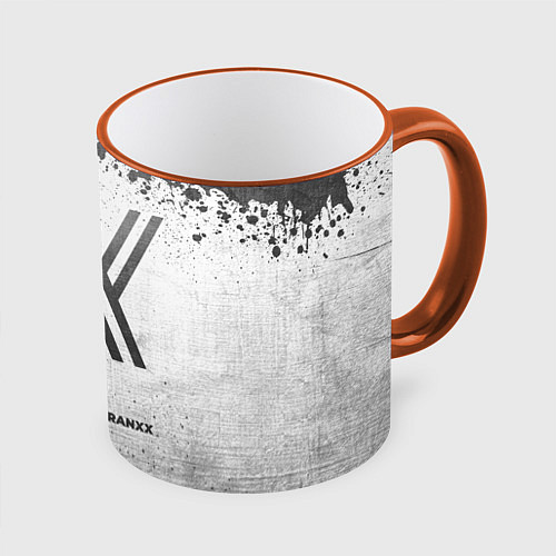 Кружка цветная Darling in the FranXX - white gradient / 3D-Оранжевый кант – фото 1