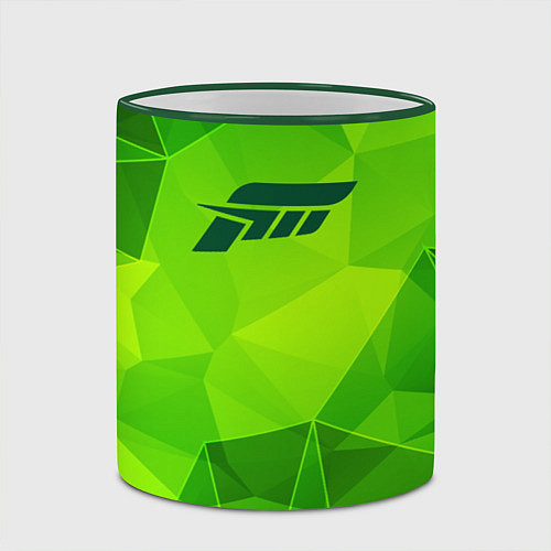Кружка цветная Forza Horizon green poly / 3D-Зеленый кант – фото 2