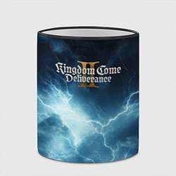 Кружка 3D Kingdom Come Deliverance 2 logo sky, цвет: 3D-черный кант — фото 2