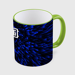 Кружка 3D PUBG blue energy, цвет: 3D-светло-зеленый кант