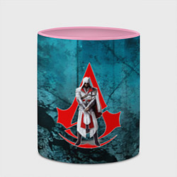 Кружка 3D Персонаж Assassins Creed, цвет: 3D-белый + розовый — фото 2
