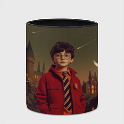 Кружка 3D Гарри Поттер в красной куртке, цвет: 3D-белый + черный — фото 2