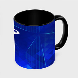 Кружка 3D Chery blue poly, цвет: 3D-белый + черный