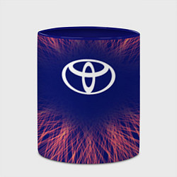 Кружка 3D Toyota red energy, цвет: 3D-белый + синий — фото 2