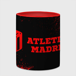 Кружка 3D Atletico Madrid - red gradient по-горизонтали, цвет: 3D-белый + красный — фото 2