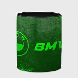 Кружка 3D BMW - green gradient по-горизонтали, цвет: 3D-белый + черный — фото 2