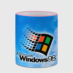 Кружка 3D Mindows 98 logo, цвет: 3D-розовый кант — фото 2