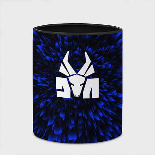 Кружка цветная Die Antwoord blue energy / 3D-Белый + черный – фото 2