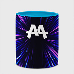 Кружка 3D Asking Alexandria neon energy, цвет: 3D-белый + небесно-голубой — фото 2