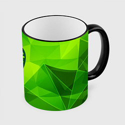 Кружка 3D Spirited Away green poly, цвет: 3D-черный кант