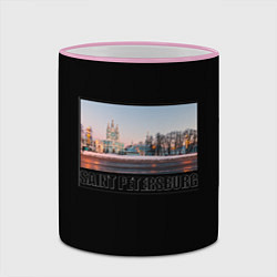 Кружка 3D Санкт-Петербург Смольный собор, цвет: 3D-розовый кант — фото 2