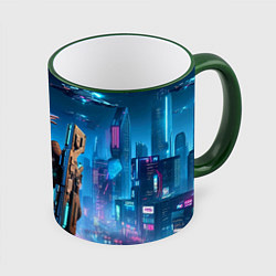 Кружка 3D Mass Effect - neon glow fantastic, цвет: 3D-зеленый кант