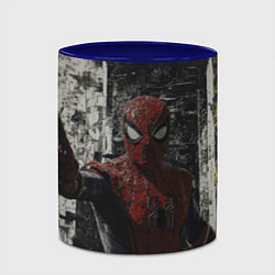 Кружка 3D Spider man night, цвет: 3D-белый + синий — фото 2