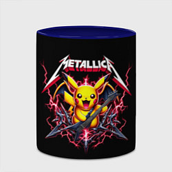 Кружка 3D Metallica - cool Pikachu, цвет: 3D-белый + синий — фото 2