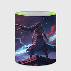 Кружка 3D Эпичное аниме, цвет: 3D-светло-зеленый кант — фото 2