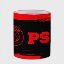 Кружка 3D PSG - red gradient по-горизонтали, цвет: 3D-розовый кант — фото 2