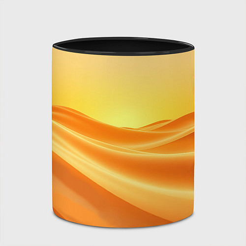 Кружка цветная Золотые пески / 3D-Белый + черный – фото 2