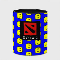 Кружка 3D Dota smile pattern, цвет: 3D-белый + черный — фото 2