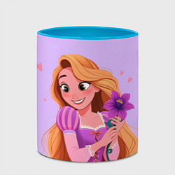 Кружка 3D Rapunzel - big pictures, цвет: 3D-белый + небесно-голубой — фото 2