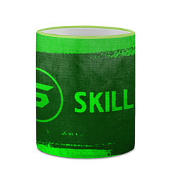 Кружка 3D Skillet - green gradient по-горизонтали, цвет: 3D-светло-зеленый кант — фото 2