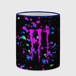 Кружка 3D Monster energy неоновые краски, цвет: 3D-синий кант — фото 2