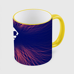 Кружка 3D Bleach red energy, цвет: 3D-желтый кант