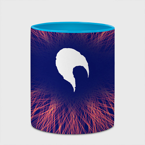 Кружка цветная Date A Live red energy / 3D-Белый + небесно-голубой – фото 2