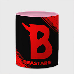 Кружка 3D Beastars - red gradient, цвет: 3D-белый + розовый — фото 2